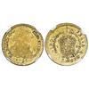 Image 1 : Popayan, Colombia, gold bust 1 escudo, Charles IV transitional (bust of Charles III, ordinal IV/III)