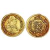 Image 1 : Popayan, Colombia, gold bust 1 escudo, Ferdinand VII (bust of Charles IV), 1818FM.