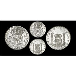 Bogota, Colombia, pillar 8 reales, Charles III, 1770VJ, very rare, PCGS MS65, finest graded in both