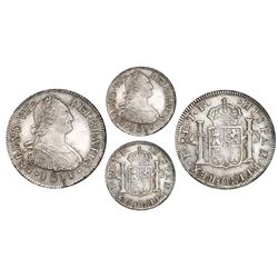 Popayan, Colombia, bust 2 reales, Ferdinand VII (bust of Charles IV), 1811JF, NGC AU 55, ex-Whittier