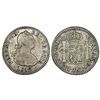 Image 1 : Bogota, Colombia, bust 1 real, Ferdinand VII (bust of Charles IV), 1812JF, doubled-die face.