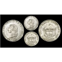 Medellin, Colombia, 1/2 peso (medio peso), 1868, very rare, PCGS MS62, finest known, Restrepo Plate