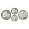 Image 1 : Bogota, Colombia, 5 decimos, 1869, with Costa Rica "lion" double countermark (Type VII, 1889, 50 cen