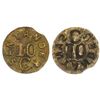 Image 1 : Santander (Bucaramanga), brass uniface 10 centavos (necessity coinage), (1902).