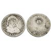 Image 1 : Costa Rica, 2 reales, Liberty head / ceiba tree double countermark (Type III, 1845) on a mainland Sp
