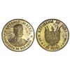 Image 1 : Cuba, off-metal pattern for silver 20 pesos in brass, 1977, Antonio Maceo, rare, ex-Rudman.