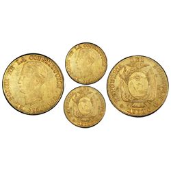 Quito, Ecuador, 8 escudos, 1856GJ, PCGS AU53.