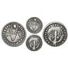 Image 1 : Quito, Ecuador, 1/2 real, 1840MV with inverted M ("WV"), rare, NGC Fine details / holed.