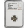 Image 2 : Quito, Ecuador, 1/2 real, 1840MV with inverted M ("WV"), rare, NGC Fine details / holed.