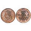 Image 1 : French Colonies (struck in Paris), bronze essai 10 centimes, Louis XVIII, 1824-A, PCGS SP64RB.