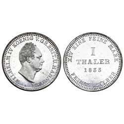 Hannover (German States), taler, William IV, 1835-A.