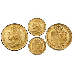 Great Britain (London, England), gold 2 guineas, 1739, George II (intermediate bust), PCGS AU50.
