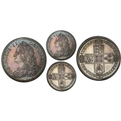 Great Britain (London, England), proof 1/2 crown, 1746, George II, VICESIMO on edge, PCGS PR63.