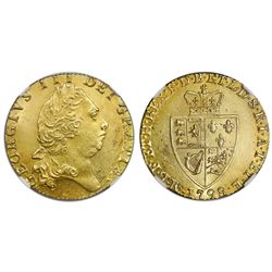 Great Britain (London, England), gold guinea, George III, 1798, NGC MS 63.