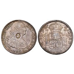 Great Britain (Bank of England), dollar, oval George III countermark (1797-99) on a Mexico City, Mex
