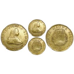 Guatemala, gold bust 8 escudos, Ferdinand VI, 1755J, very rare, NGC VF 30, ex-Richard Stuart.