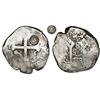 Image 1 : Guatemala, 8 reales, sun-over-mountains countermark (Type II, 1839) on cross side of a Lima, Peru, c