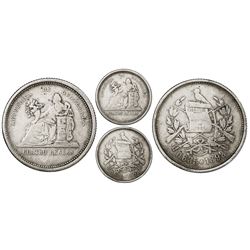 Guatemala, 4 reales, 1892, 0.835 fineness, rare, NGC VF 25, ex-Freeman Craig Sr.