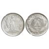 Image 1 : Honduras, 50 centavos, 1885, coin axis, JL on flags at top, NGC MS 60.