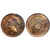 Image 1 : Mauritius (struck at the Heaton Mint, Birmingham, England), bronze 5 cents specimen, Victoria, 1877-