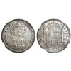 Image 1 : Mexico City, Mexico, bust 8 reales, Charles IV, 1794FM, NGC AU 58.