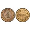 Image 1 : Ponce (Maraguez), Puerto Rico, copper 4 almudes token, no date (late 1800s), Hacienda de Cafe Carmel