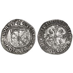 Navarre, Aragon (Spain), croat (1 real), Ferdinand II (V of Spain), struck 1513-16, Type E.