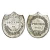 Image 1 : Buenos Aires, Argentina, silver award medal (shield-shaped), 1833, Charity Society.
