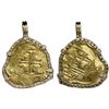 Image 1 : Seville, Spain, cob 8 escudos, Charles II, assayer not visible, mounted cross-side out in 14K bezel 