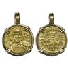 Image 1 : Byzantine Empire, AV solidus, Constantine IV (668-685 AD), Constantinople mint, mounted Christ-side 