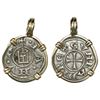 Image 1 : Genoa (Italian States), denaro, Conrad III (1093-1152 AD), "crusader coin," mounted cross-side out i