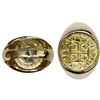 Image 1 : Portugal (Lisbon mint), gold 400 reis, Joao V, 1733, mounted in 14K men's ring (size 8-1/2).
