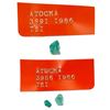 Image 1 : Lot of three natural emeralds, 2.25 carats total, ex-Atocha (1622).
