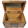 Image 2 : Small colonial American money or valuables chest, late 1700s.