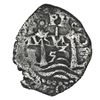Image 1 : Potosi, Bolivia, cob 1 real, 1653E, dot-PH-dot at top.