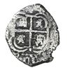 Image 2 : Potosi, Bolivia, cob 1 real, 1653E, dot-PH-dot at top.