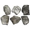 Image 2 : Lot of six Mexico City, Mexico, cob 8 reales, Charles II, assayer L (where visible).