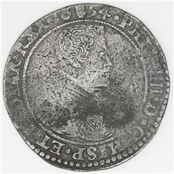 Brabant, Spanish Netherlands (Antwerp mint), portrait ducatoon, Philip IV, 1654.