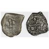 Image 2 : Lot of two Mexico City, Mexico, cob 8 reales, Philip V, assayers not visible.