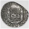 Image 2 : Mexico City, Mexico, pillar 4 reales, Philip V, 1742MF, no neck-mould on right pillar.