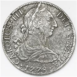 Mexico City, Mexico, bust 8 reales, Charles III, 1778FF.