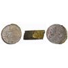 Image 1 : Encrusted clump of eight English East India Company copper XX cash (1808).