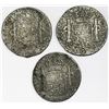 Image 2 : Lot of three Spanish colonial bust 8R: Mexico 1804TH, Potosi 1804PJ, and Lima 1813JP.