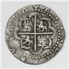 Image 2 : Lima, Peru, cob 1 real, Philip II, assayer Diego de la Torre, *-I to left, P-oD to right.