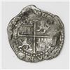 Image 2 : Lima, Peru, cob 1/2 real, Philip II, assayer Diego de la Torre, oD to left, * to right of monogram.