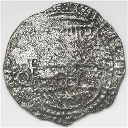 Potosi, Bolivia, cob 8 reales, Philip III, assayer Q.