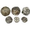 Image 2 : Lot of six Potosi, Bolivia, shield-type cob minors of Philip II-IV (assayers not visible): three 4R,