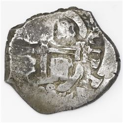 Potosi, Bolivia, cob 8 reales, 1708Y.