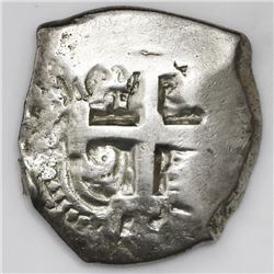 Potosi, Bolivia, cob 8 reales, 1758q.