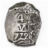 Image 2 : Potosi, Bolivia, cob 4 reales, 1772V-(Y).